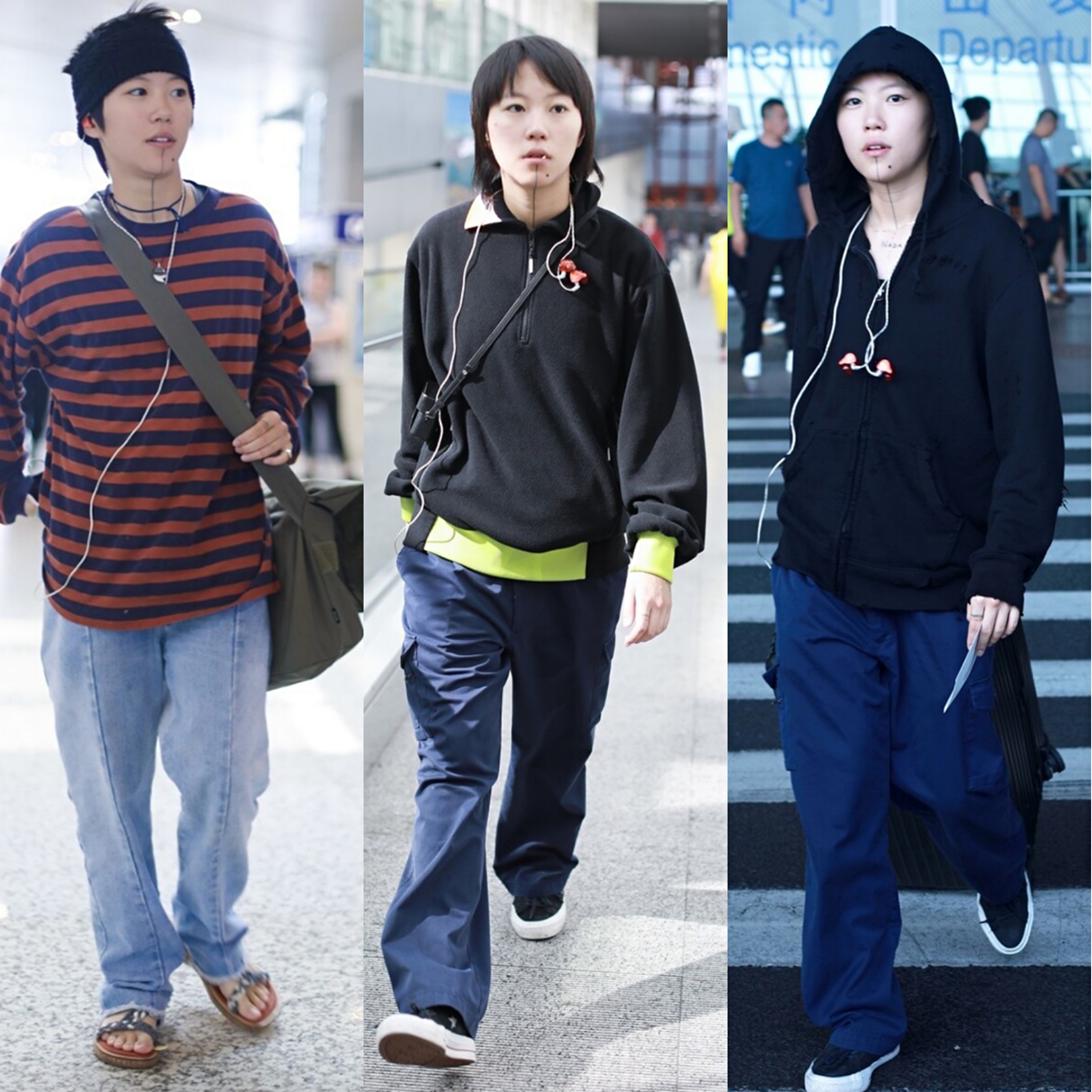 王菲穿衣搭配紧身中裤,王菲穿灯笼裤太有范了