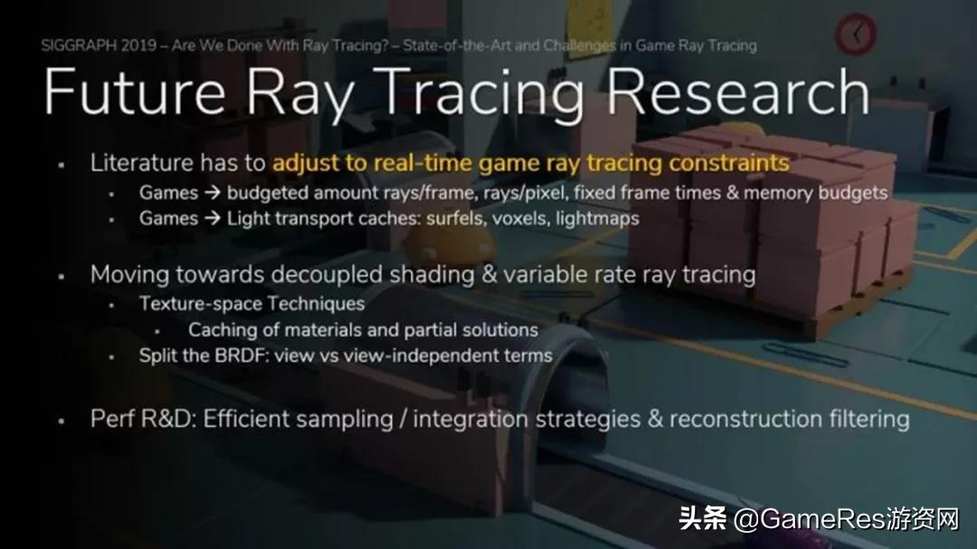 实时光线追踪技术动画对比 (地铁逃离将采用实时光线追踪技术)