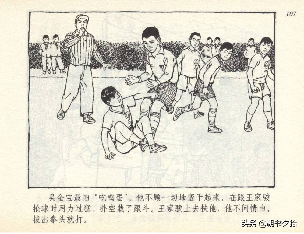 和足球有关的老连环画,连环画小足球队上下集