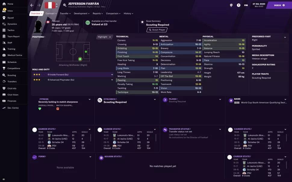 fm2021各位置最好用的球员,fm2021开档必签球员推荐