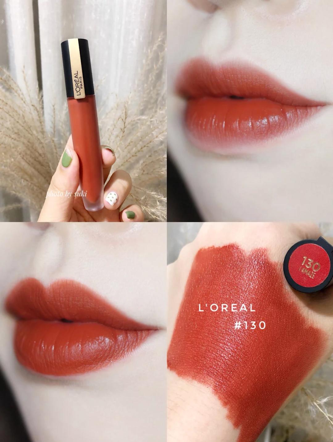 欧莱雅琉金口红rubygold色,欧莱雅口红经典色号