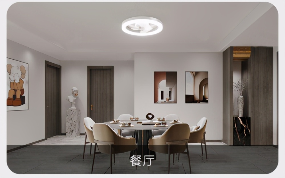 中式风格吸顶风扇灯,高颜值风扇灯吸顶灯