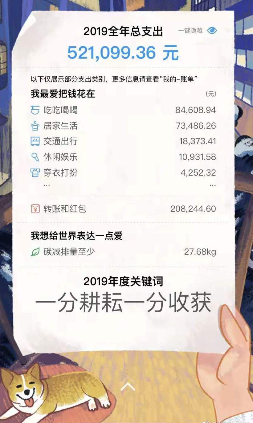 支付宝年度账单2019图片,支付宝年度账单2022真实图片