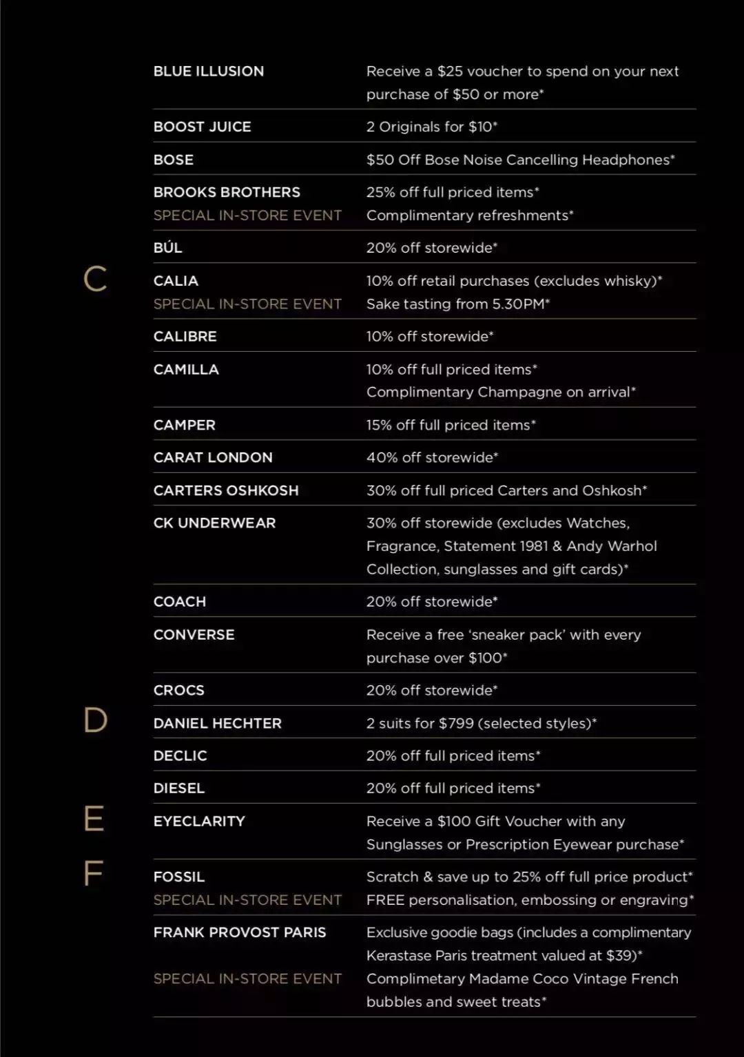 就在今天！！！CBD九大商场，上千个折扣offer低至65折！