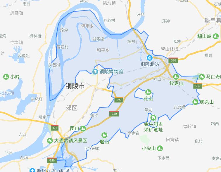 江西省一个县和安徽省一个区，名字正好倒过来！