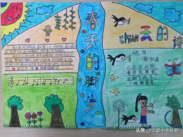 有关春季四季成语的手抄报,描写春天的成语春暖花开