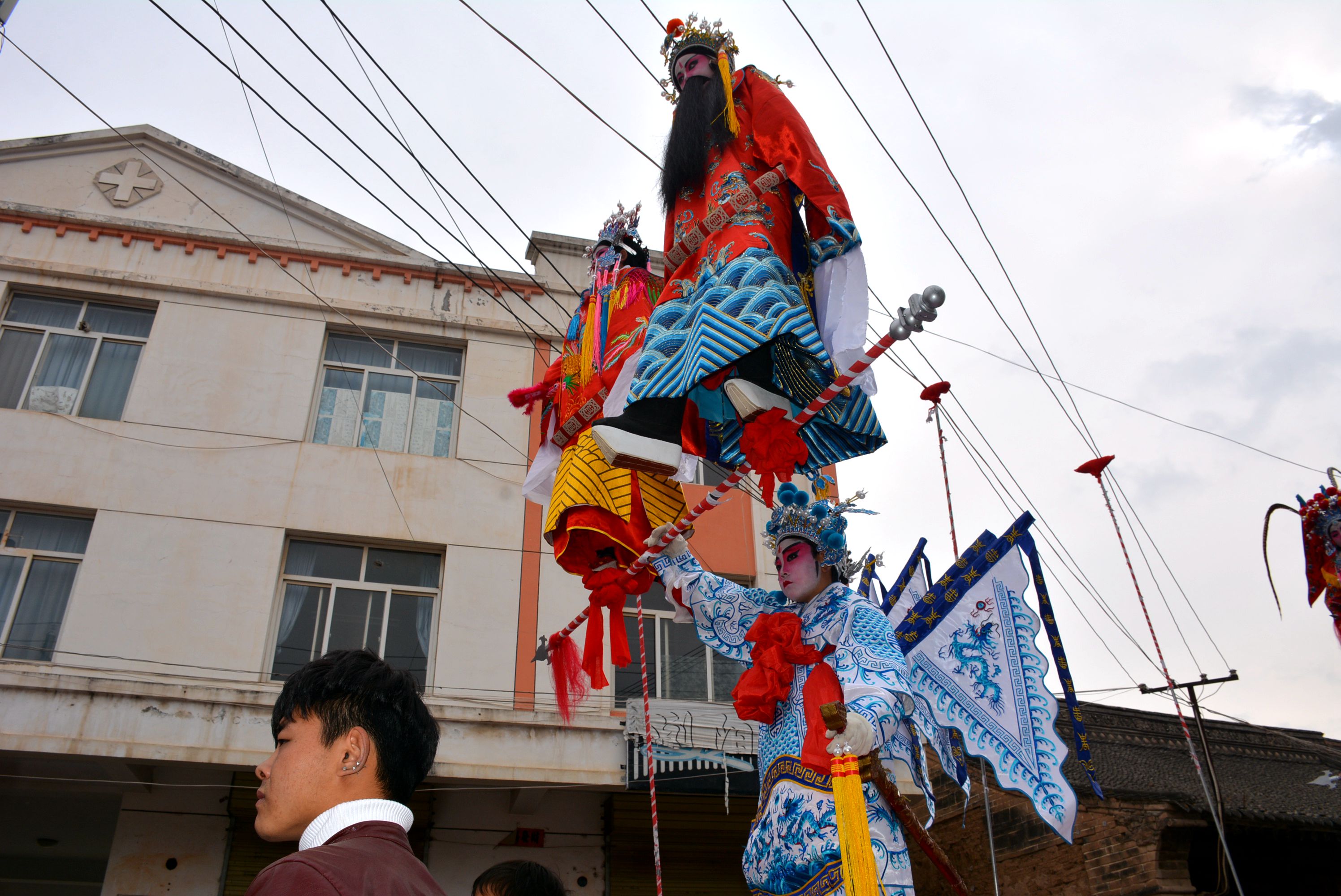 甘泉社火排练,甘泉峡门社火