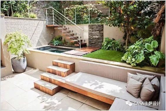 室内玻璃隔断庭院效果图,下沉式庭院玻璃隔断