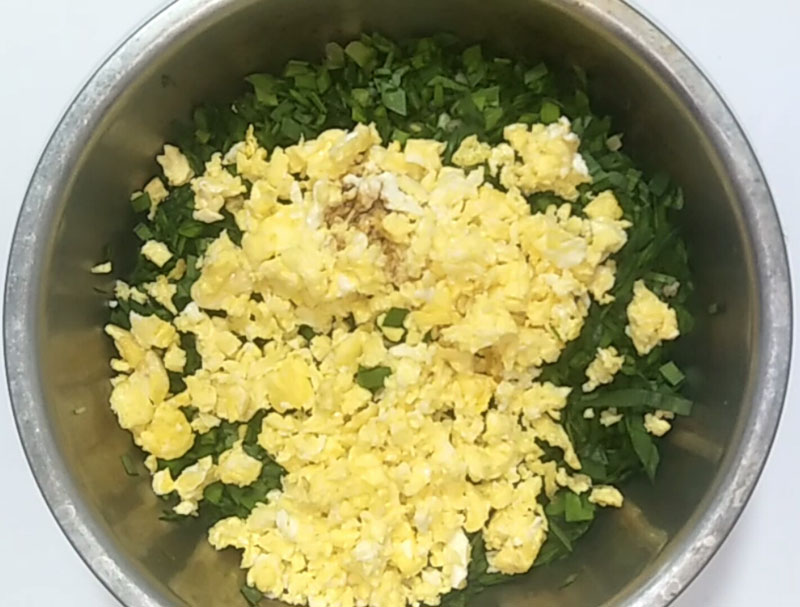 菠菜汁和面能包韭菜大包子,菠菜汁韭菜饺子