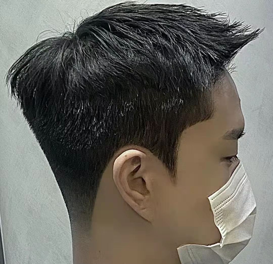 适合个子高头尖易打理的发型,发质硬适合剪寸头吗