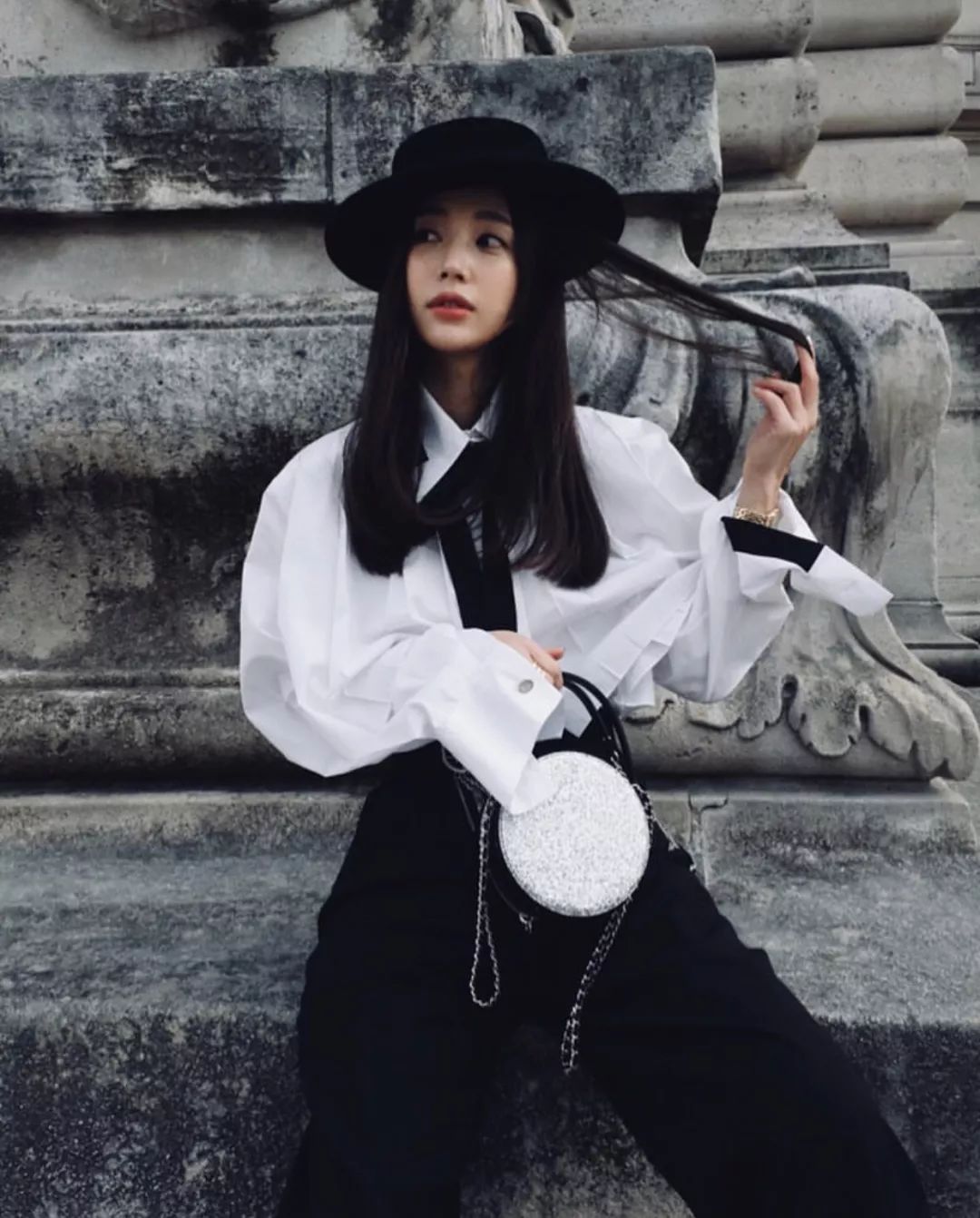 欧美时尚博主穿搭示范冬,韩系慵懒风冬季穿搭博主