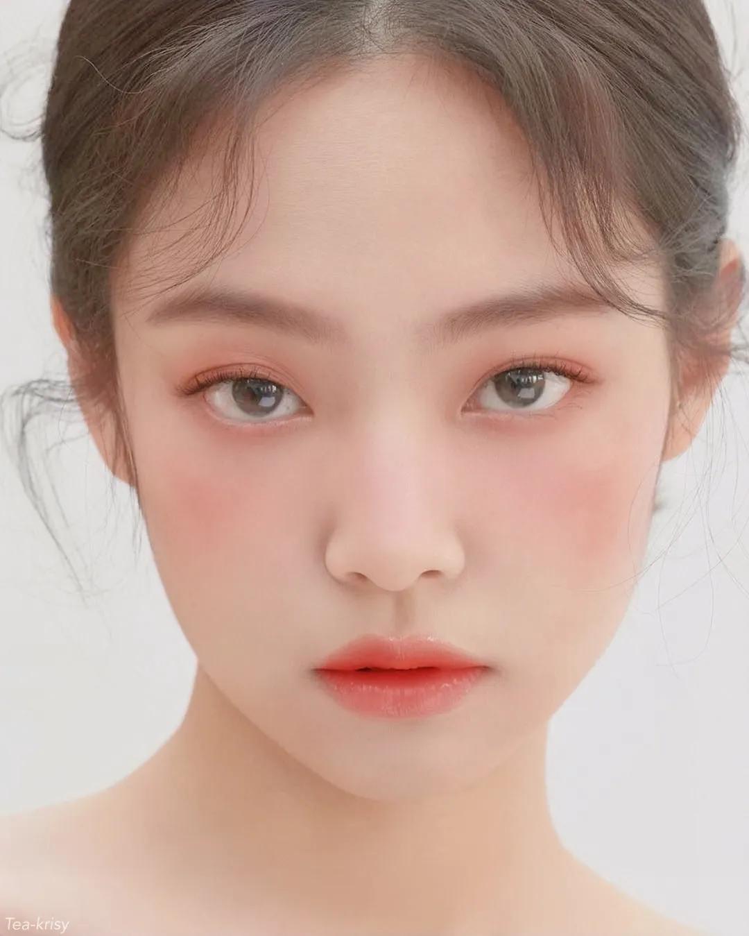 夏日画蜜桃妆教程,春日轻透蜜桃妆