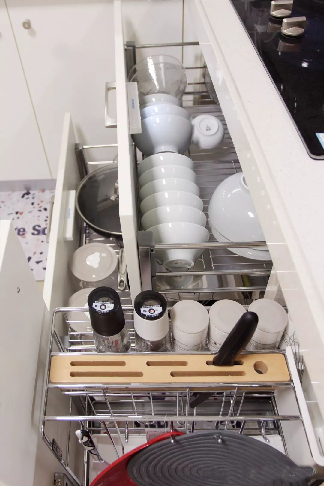 橱柜抽屉坏了怎么收纳,橱柜拉篮抽屉式怎么收纳