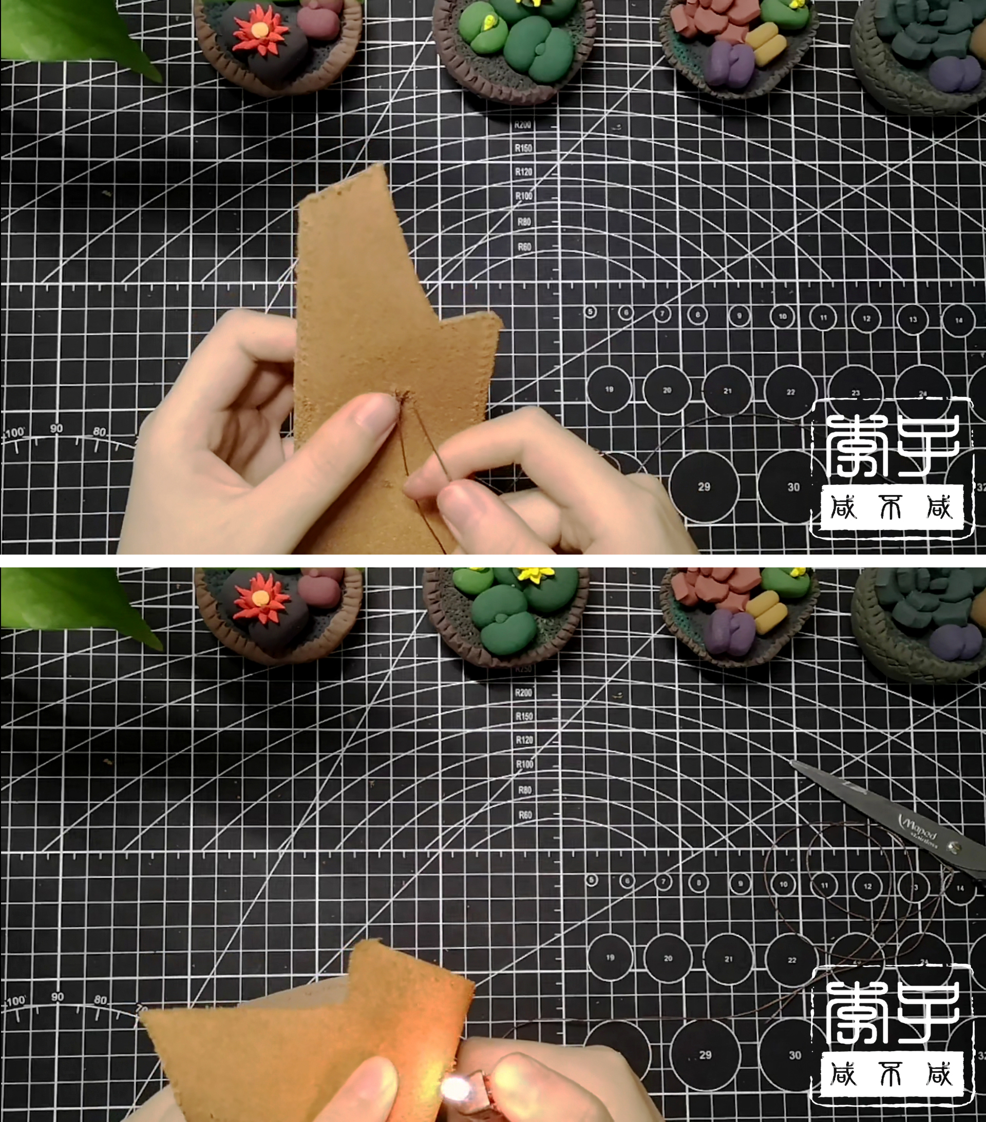 手工皮革钥匙包制作图片大全,手工牛皮钥匙包包浆