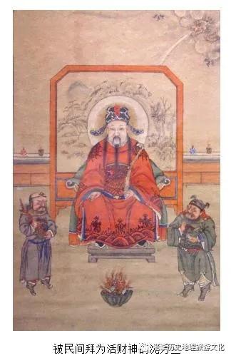 沈万三财神像,沈万三拜财神