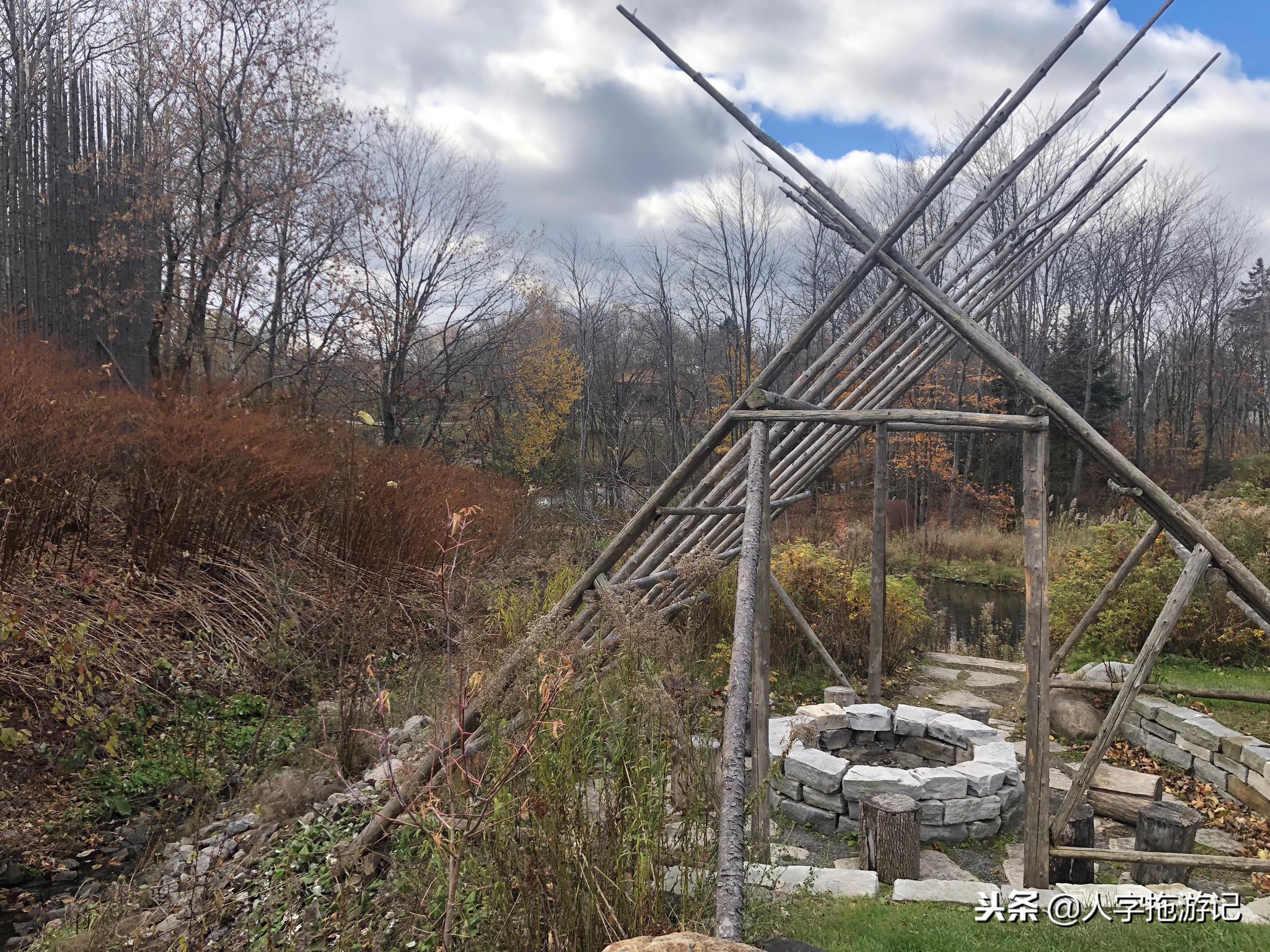 冬日极客,加拿大Wendake穿着狼爪去狼族