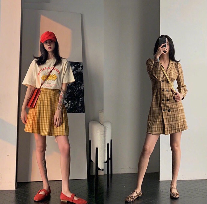 个子矮胖的t恤,小个子150穿搭博主牛仔裤子