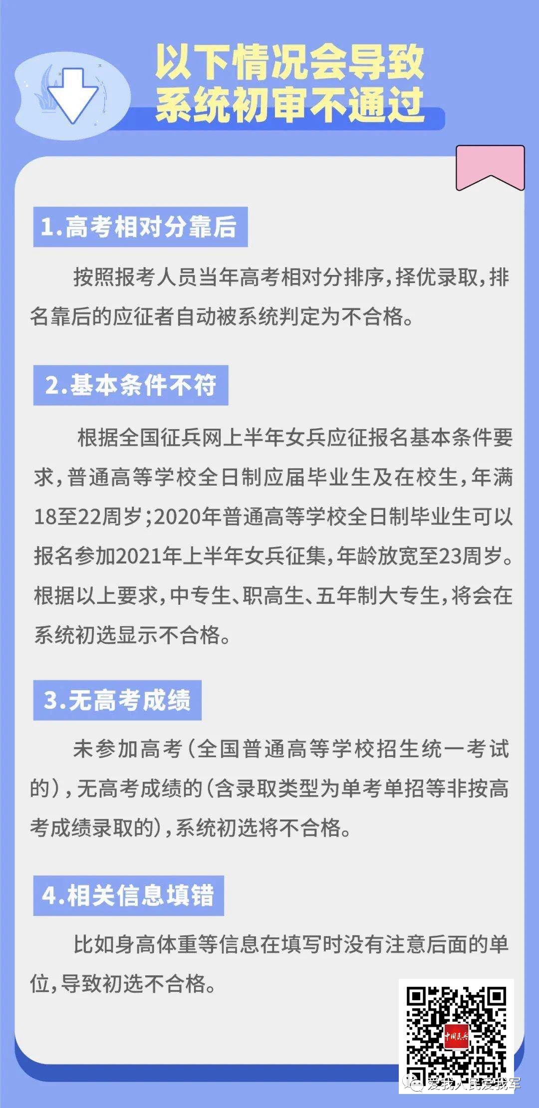 「征兵季」2021年下半年女兵应征报名流程来了,欢迎转发