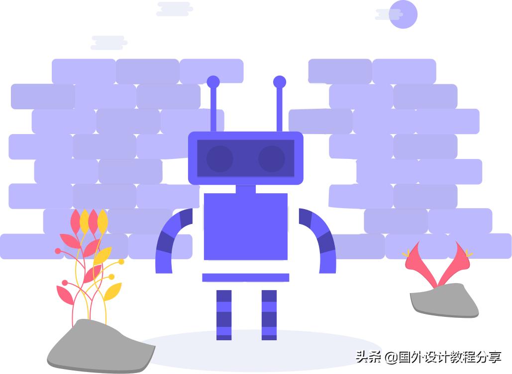 扁平矢量插画色彩教程,扁平矢量家具插画