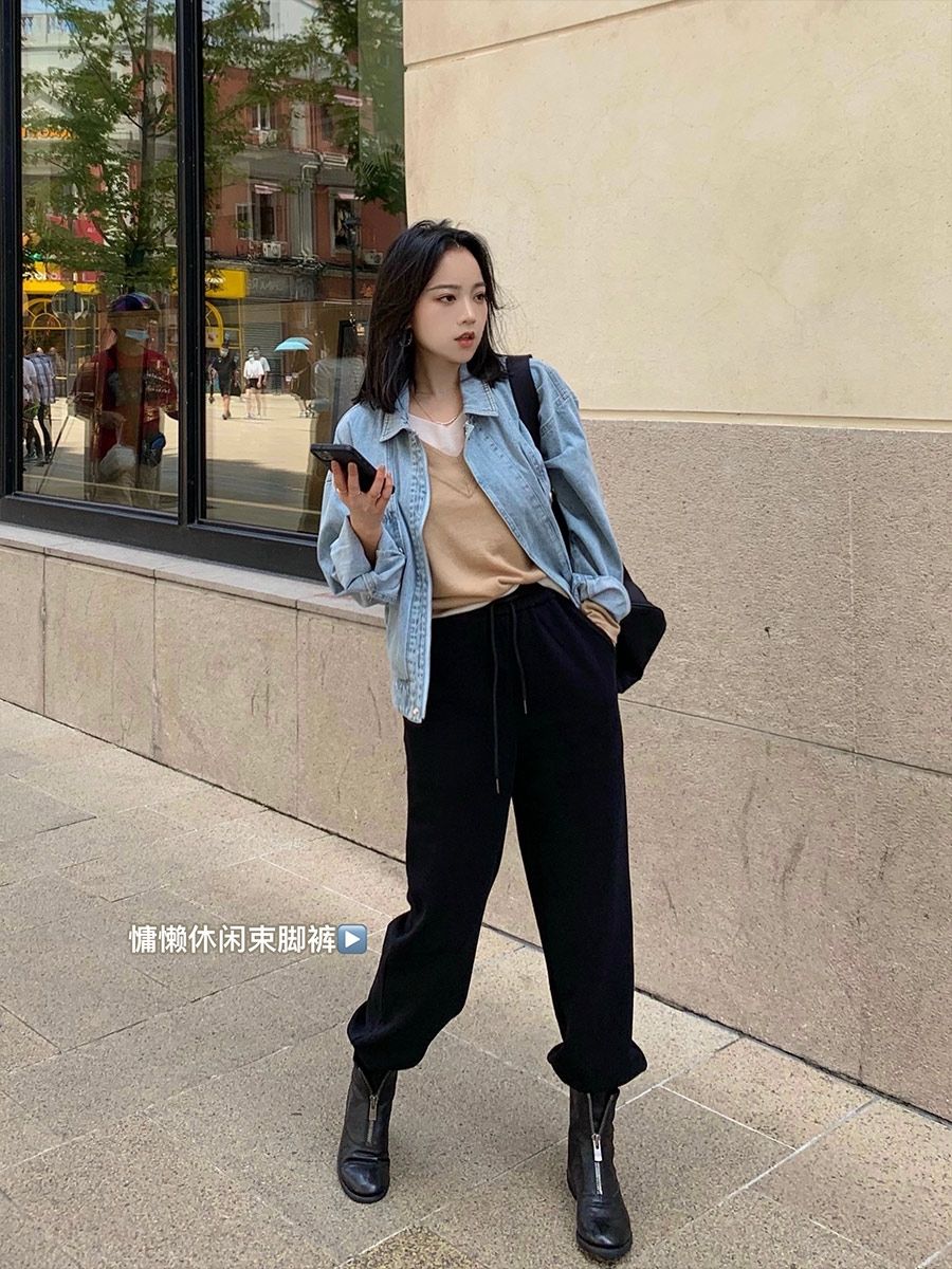 牛仔外套的n种搭配百搭又时髦,很潮的牛仔外套搭什么裤子好看