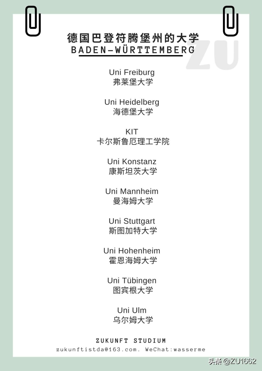 德国各州大学分布地图,德国各州有哪些