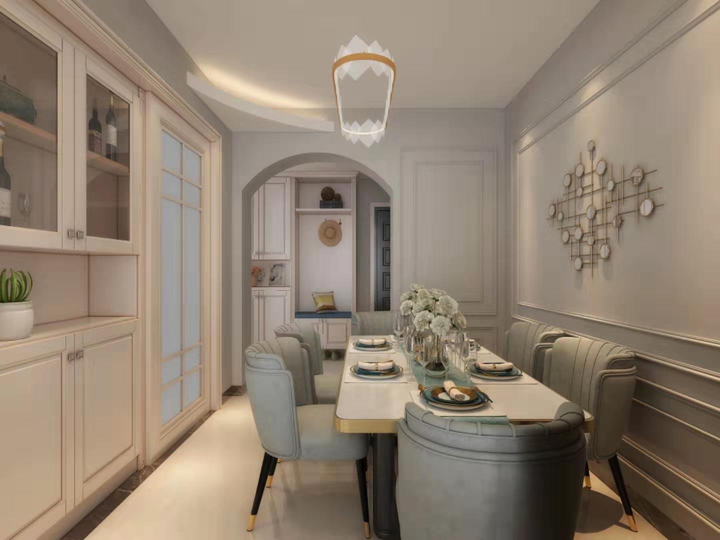 秦皇岛轻奢美式装修设计,秦皇岛简奢风装修