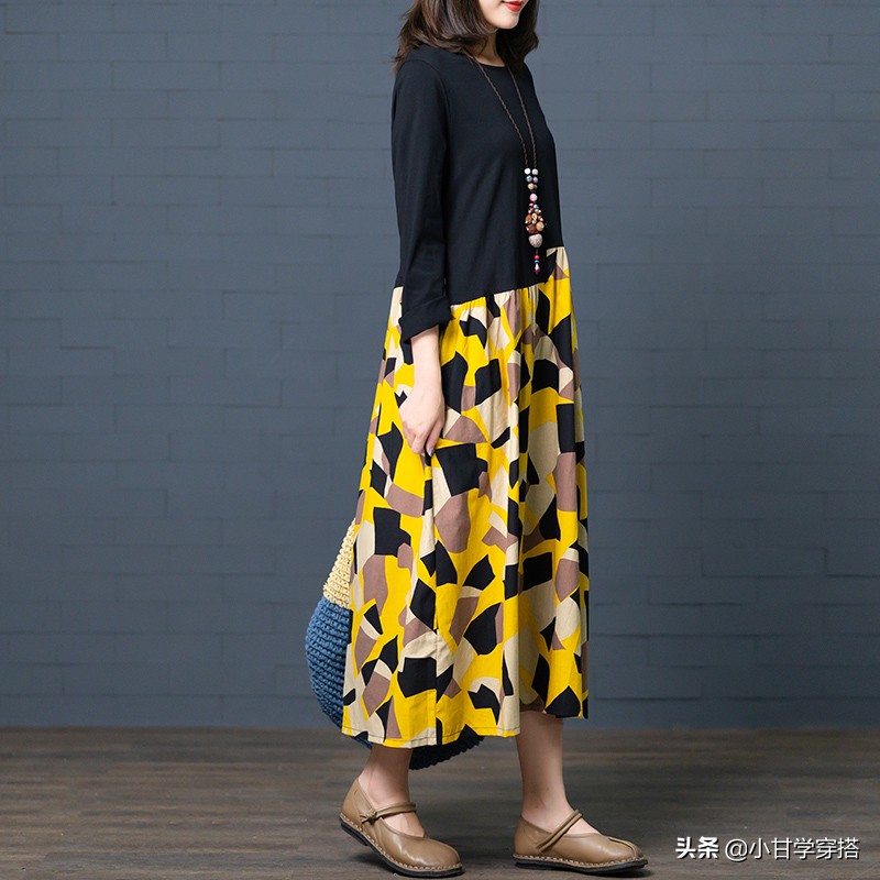 胖mm显瘦v领连衣裙,连衣裙大码胖mm显瘦遮肉