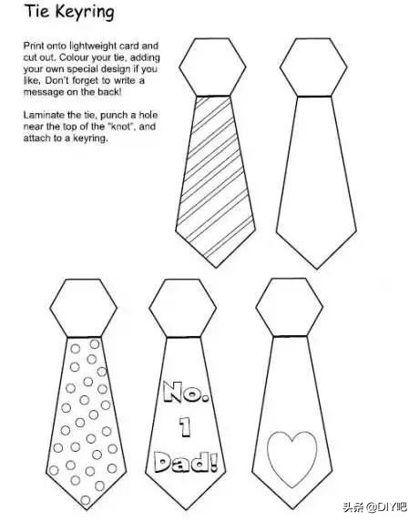 父亲节礼物手工教程使用白色的纸,8-12岁父亲节手工礼物卡纸