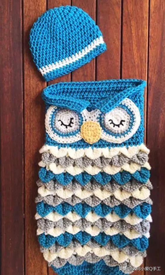 美人鱼睡袋钩编,钩织睡袋