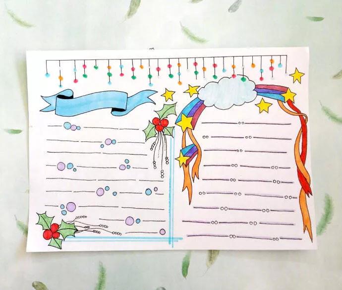 万能的手抄报模板大全,万能的手抄报模板英语五年级