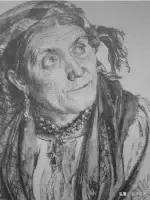 门采尔自画素描高清大图,素描大师门采尔著名作品