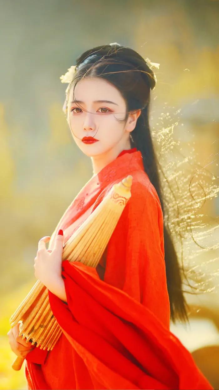 运动会开幕式汉服cos,超美cos小姐姐