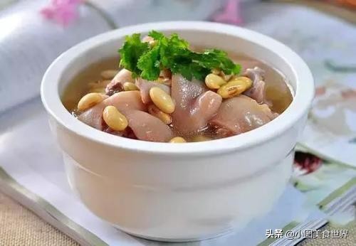 黄酒黄豆猪蹄,黄酒猪蹄炖黄豆做法