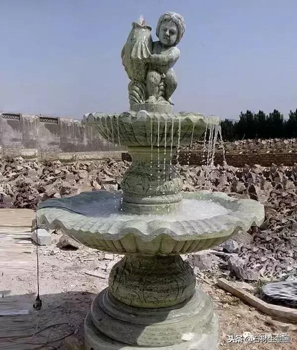 最漂亮的喷泉石雕,精品石雕喷泉花钵设计