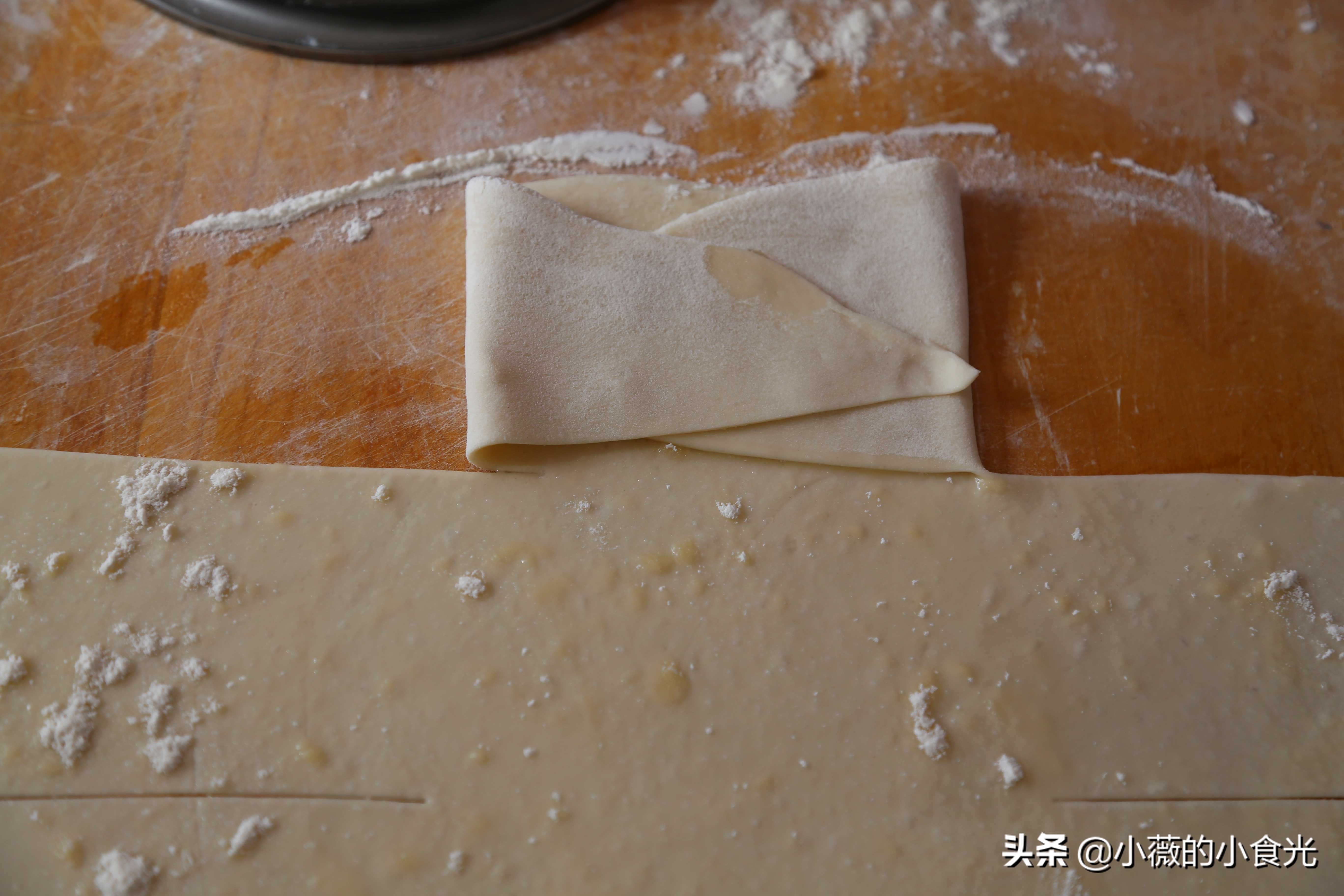 折纸饼的做法,折千层饼