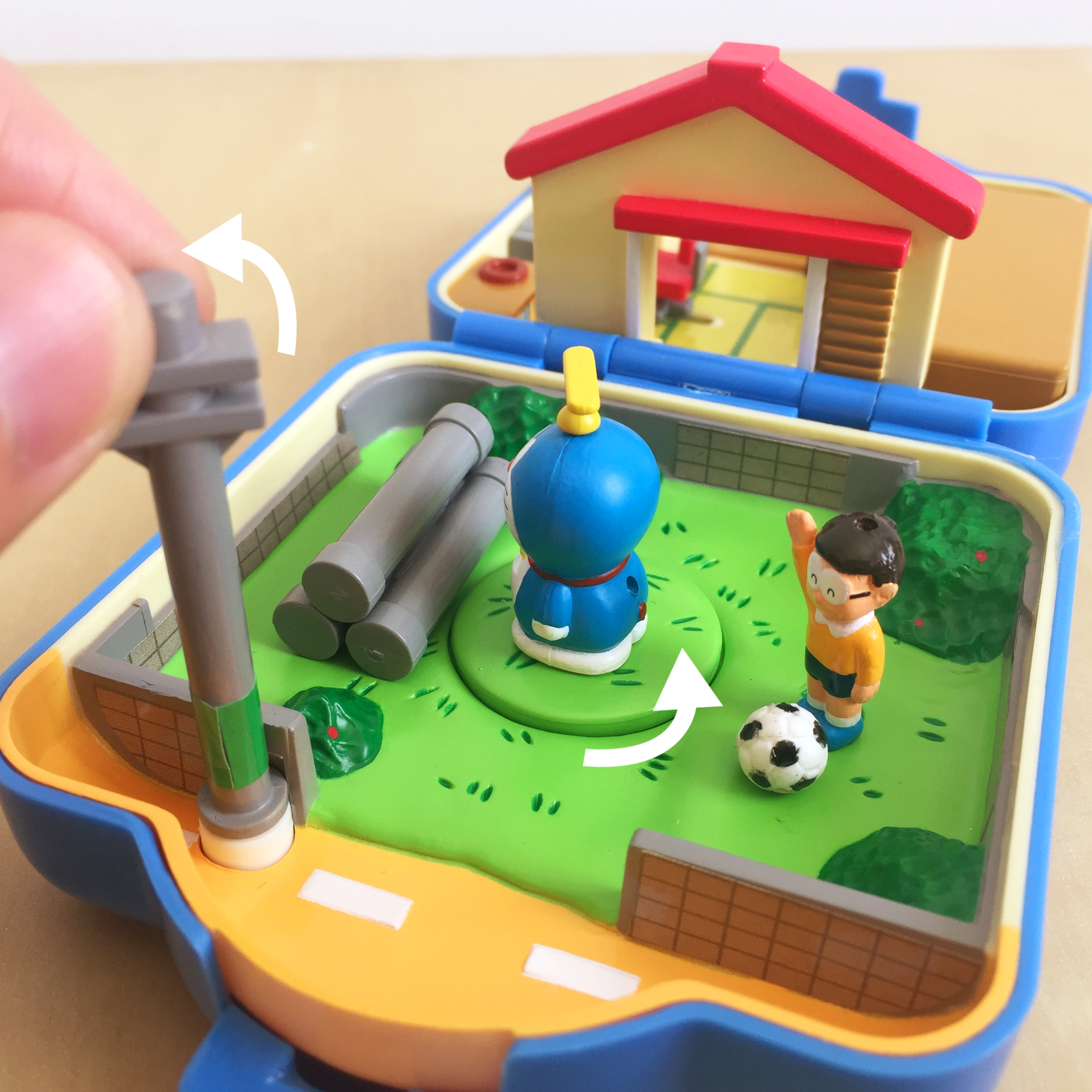 玩具测评丨TOMY哆啦a梦场景提盒大雄家