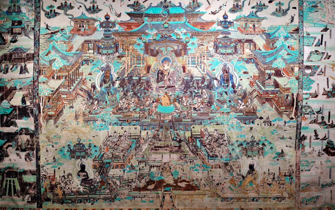 飞天敦煌第十四窟壁画,流沙敦煌