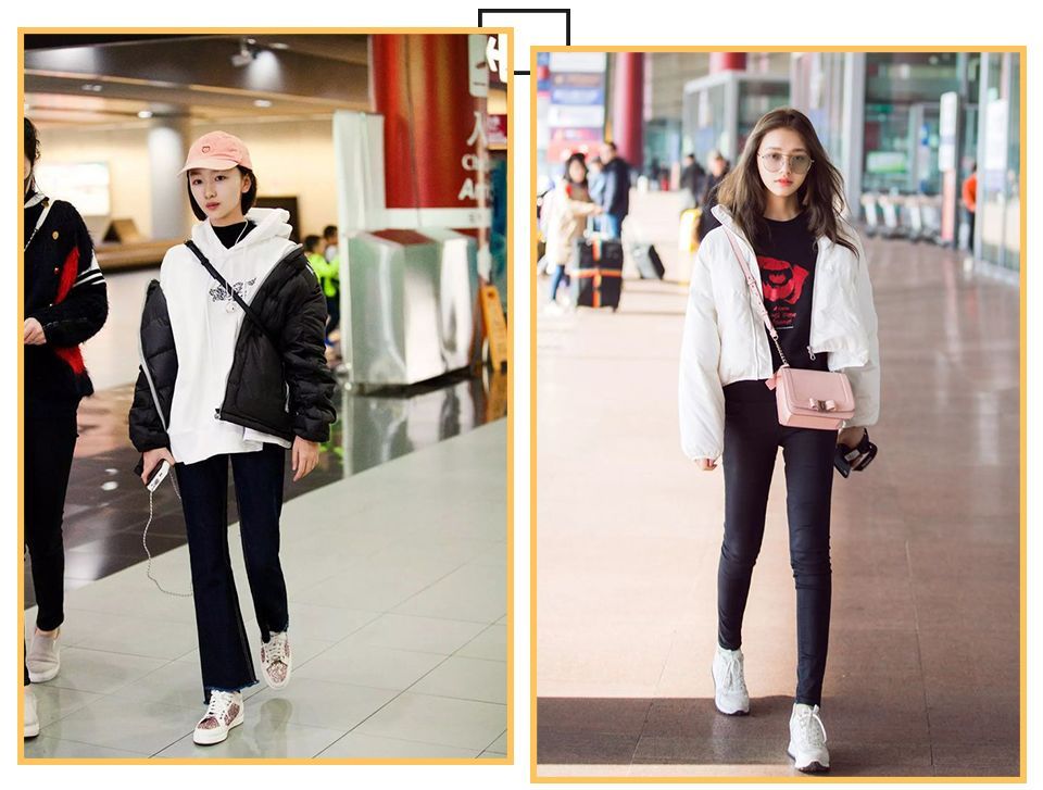 今冬流行一种减龄穿法卫衣羽绒服,卫衣款羽绒服怎样穿搭