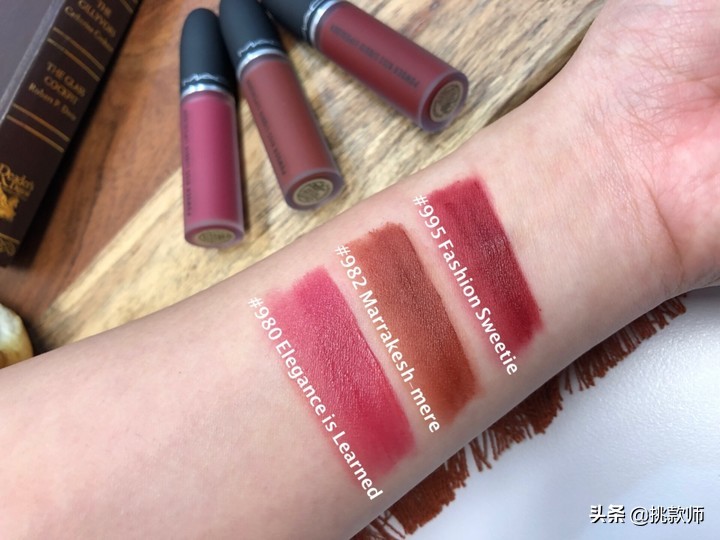 mac唇膏2022春季新品,阿玛尼挚爱唇膏201试色