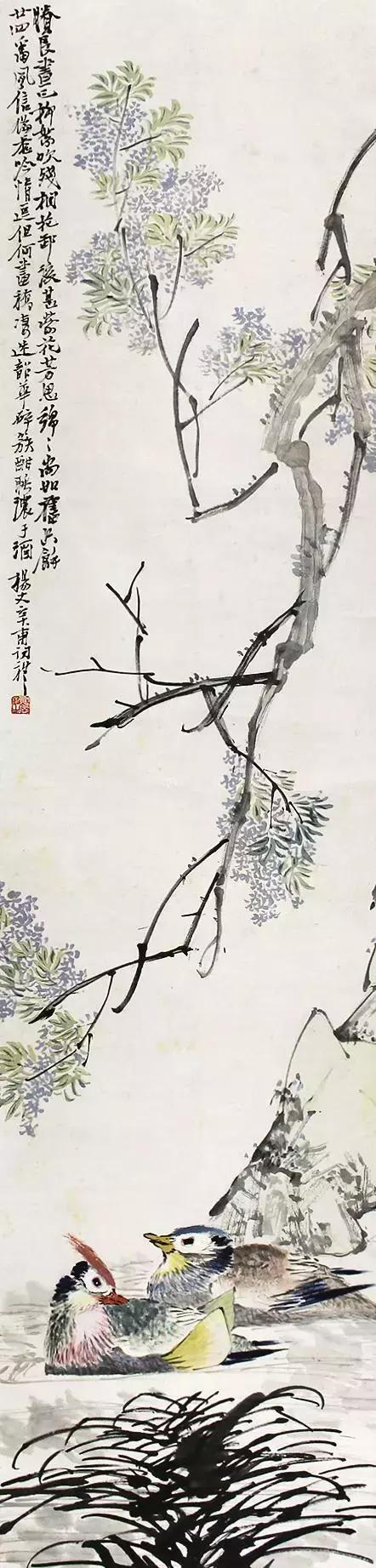 潘天寿100幅花鸟画欣赏,潘天寿花鸟画简史