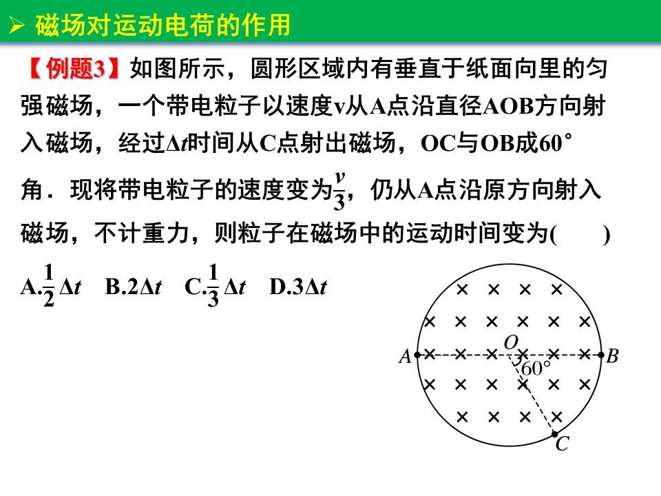 磁场对运动电荷的作用一轮复习,磁场对运动电荷的作用视频讲解