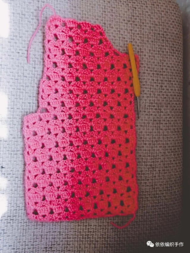 枫叶花宝宝开衫编织教程,3个水草花开衫领子怎么样钩