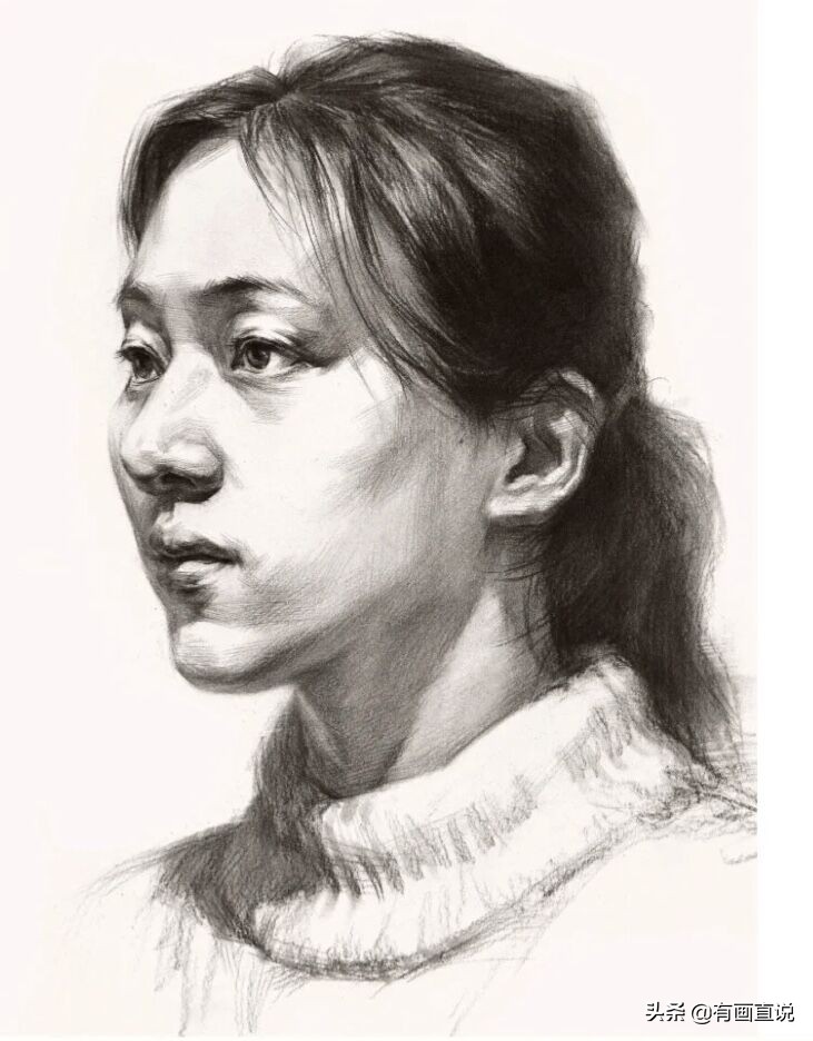 素描绘画中你容易忽略的细节，衬布和衣服的刻画，分享课程素材