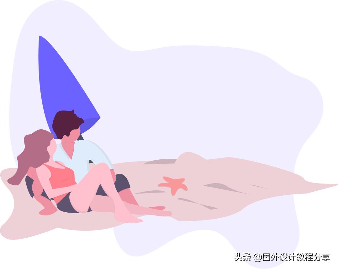 扁平矢量插画色彩教程,扁平矢量家具插画