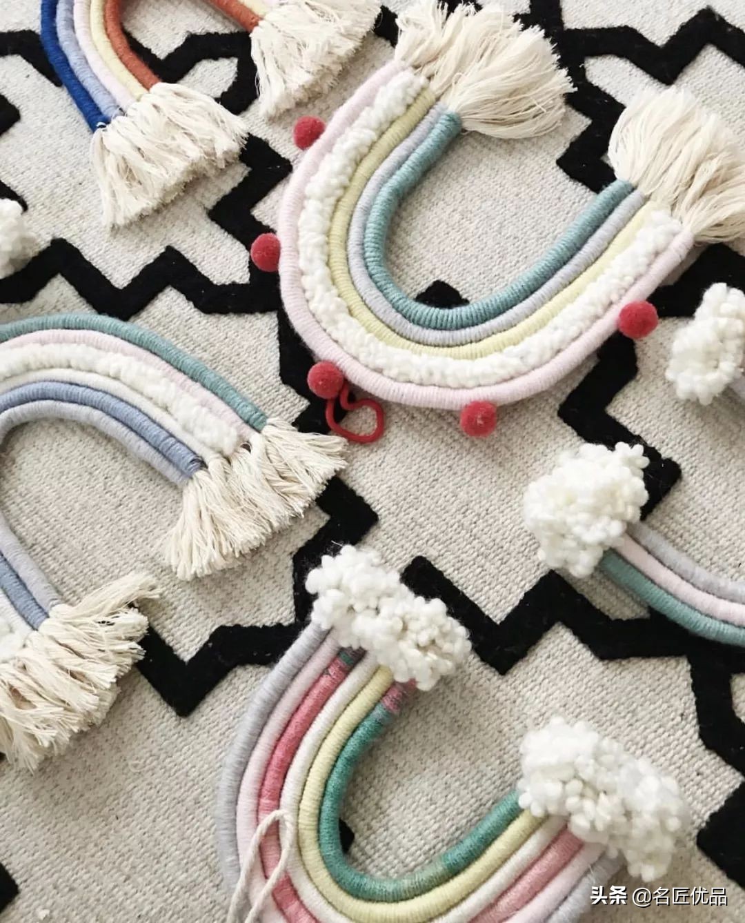 自己在家做家用装饰,diy手工挂毯教程