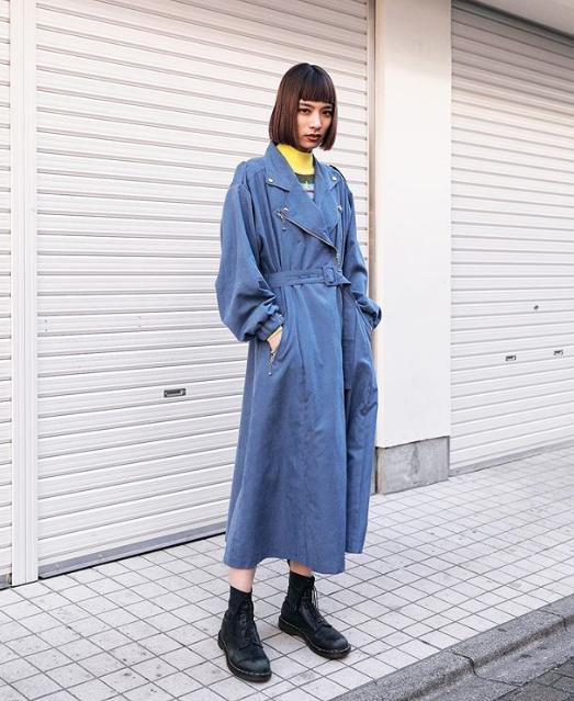 女明星穿风衣怎么搭配,军绿卡其色风衣