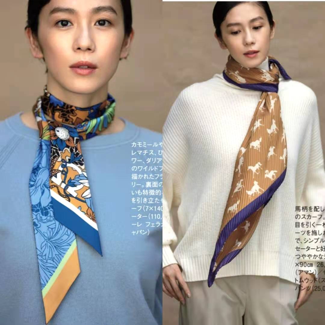 为什么女人就算不买包包,也要有“丝巾”?优雅上档次还超实用