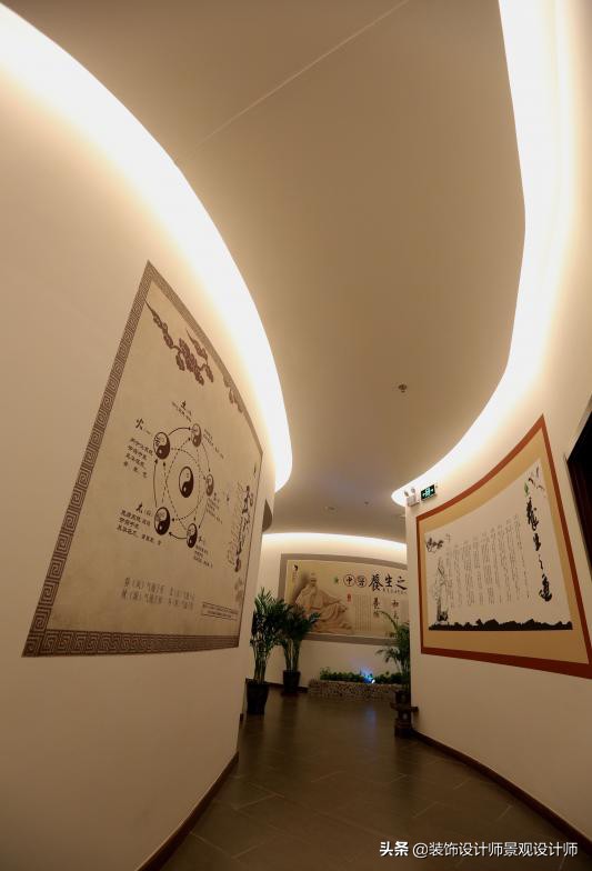 50平米禅意中医养生馆设计图,中医养生理疗会所设计