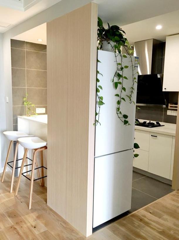 深圳装修晶志装饰89㎡新家装北欧风，地砖做美缝，漂亮极了