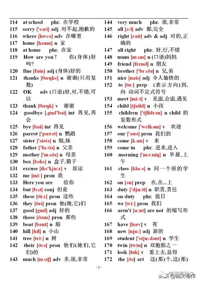 初中英语1600个单词速记表附音标,高一英语单词表音标